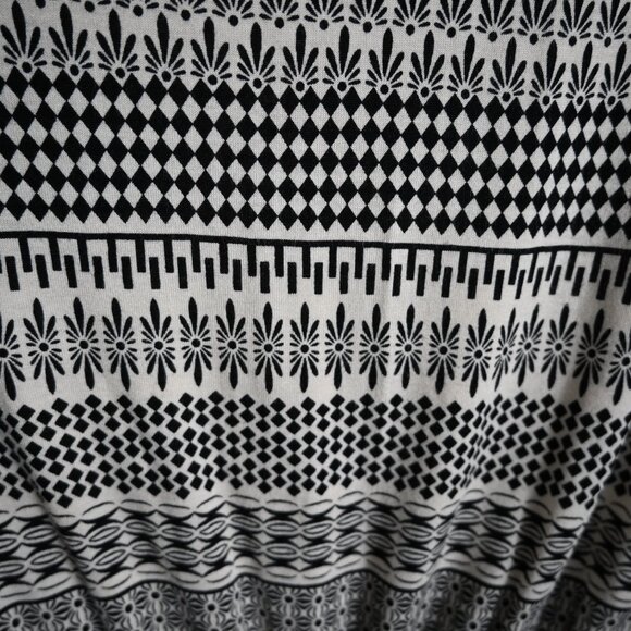 Ann Taylor Loft Geometric Dress – Black & White – Size S - Picture 6 of 12
